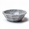 Marble serving bowl for food display kitchen decor 30 x 30 x 10cm